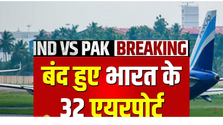 15 मई तक भारत के 32 एयरपोर्ट बंद, उड़ानों पर असर, यात्रियों से सतर्क रहने की अपील