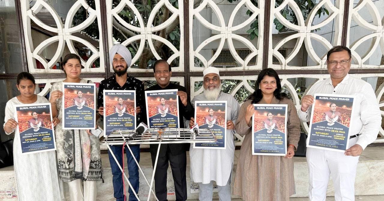 डॉ. के. ए. पॉल ने युद्ध और हथियार सौदों की राजनीति पर उठाए सवाल, 24 घंटे के वैश्विक शांति दिवस की अपील