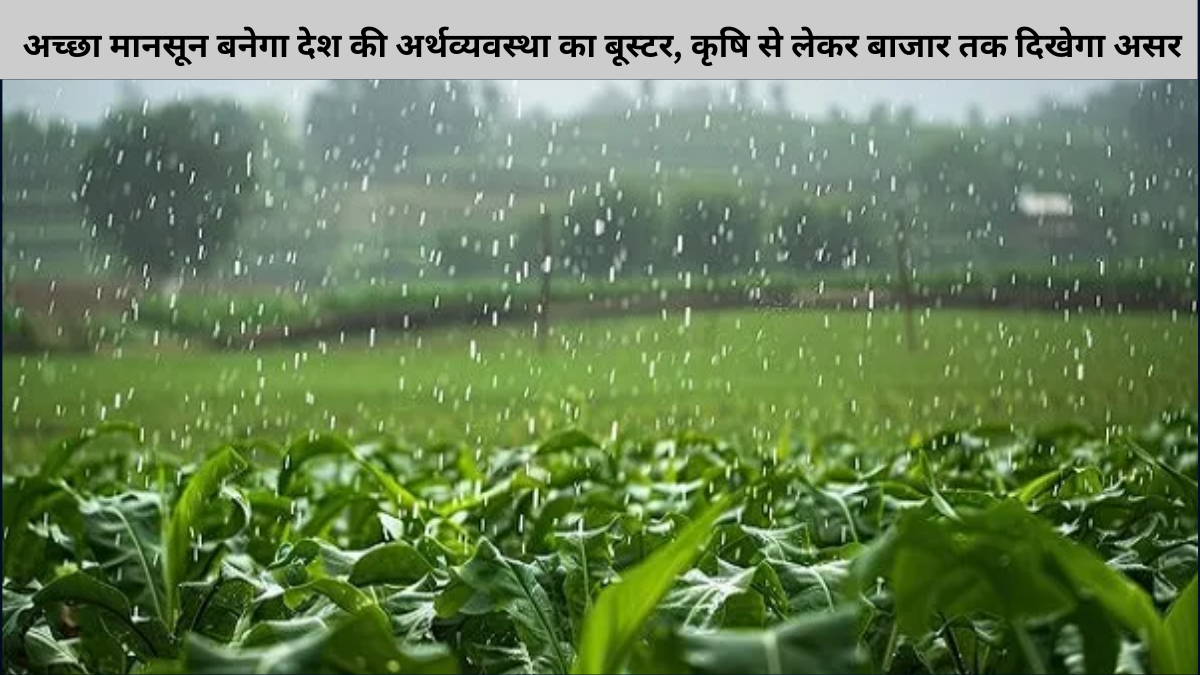 अच्छा मानसून बनेगा देश की अर्थव्यवस्था का बूस्टर, कृषि से लेकर बाजार तक दिखेगा असर