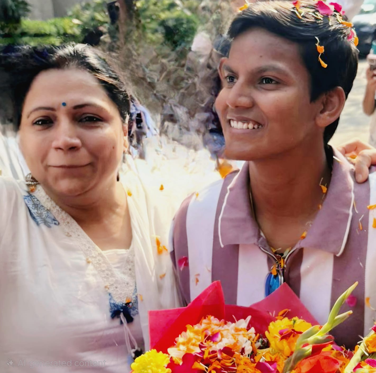 वर्ल्ड कप विजेता दीप्ति शर्मा का द्वारका में भव्य स्वागत, कात्यायनी सोसाइटी में देशभक्ति के जयघोष गूंजे