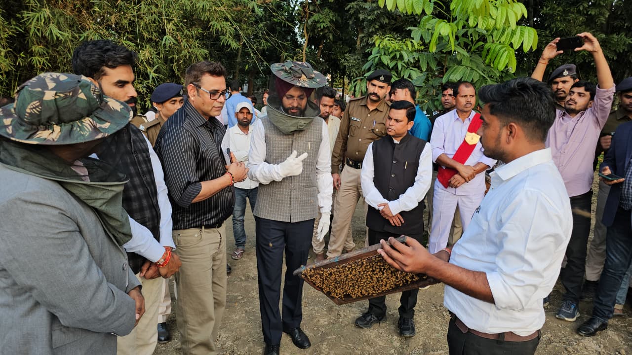 मधेपुरा डीएम ने रामगंज की मधुमक्खी परियोजना को उत्तर बिहार का मॉडल बताया, रामालय फाउंडेशन व CSIR–NBRI की खुलकर सराहना