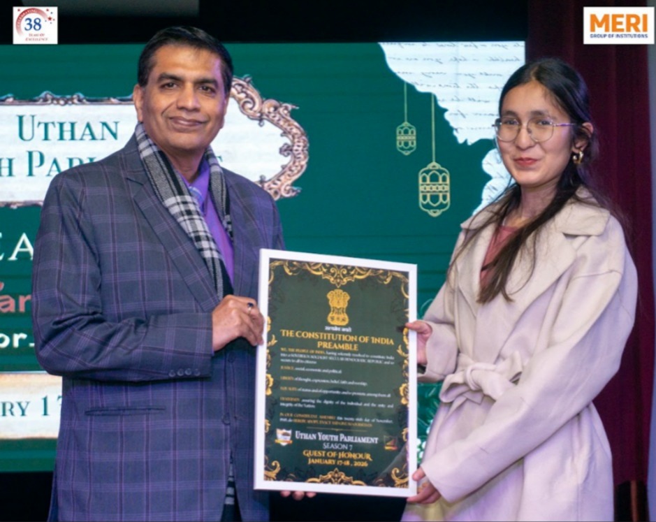 MERI ने 7वीं यूथ पार्लियामेंट का किया आयोजन; 400 से अधिक छात्रों की रही भागीदारी