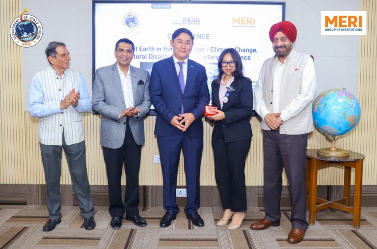 पृथ्वी दिवस 2026 पर MERI डिपार्टमेंट ऑफ स्पेस स्टडीज का सम्मेलन, अंतरिक्ष तकनीक और पृथ्वी स्वास्थ्य पर हुई अहम चर्चा