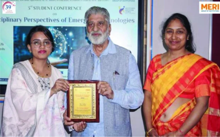 एमईआरआई छात्र सम्मेलन में उभरती तकनीकों पर मंथन, 120 छात्रों ने पेश किए शोध पत्र