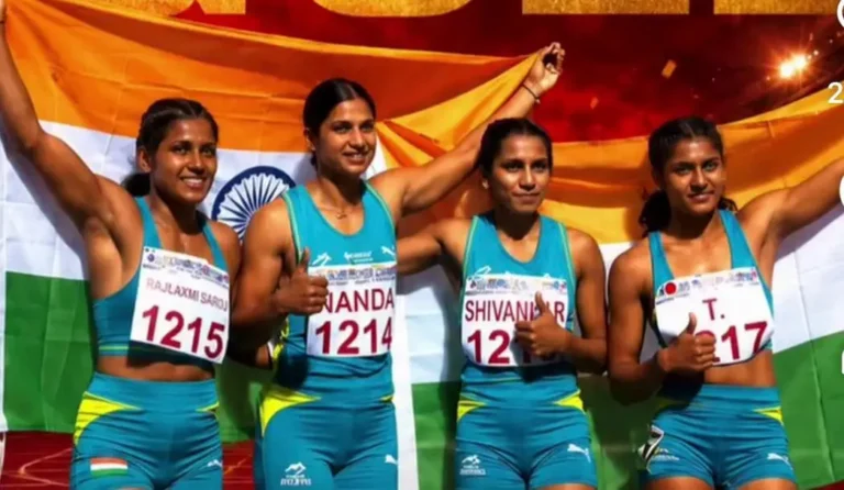 भारतीय महिला रिले टीम ने न्यू ताइपे सिटी में लहराया परचम, स्वर्ण पदक जीतकर चैम्पियनशिप रिकॉर्ड की बराबरी की